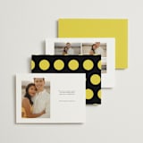 "Bold Simplicity" - Save the Dates in Mimosa by Laura Bolter - Back of Card Options