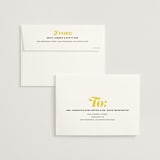 "Bold Simplicity" - Save the Dates in Mimosa by Laura Bolter - FREE Recipient Addressing