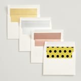 "Bold Simplicity" - Save the Dates in Mimosa by Laura Bolter - Envelope Liner Options