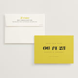 "Bold Simplicity" - Save the Dates in Mimosa by Laura Bolter - Save the Date with Envelope