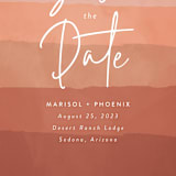 "desertscape" - Save the Dates in Canyon by Susan Asbill - Detail