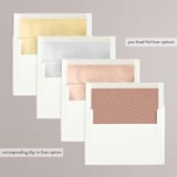"sweet thing" - Save the Dates in Rust by Laura Hamm - Envelope Liner Options