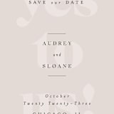 "Bold Beauty" - Save the Dates in Fog by Nazia Hyder - Detail