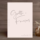 "Oversized" - Save the Dates in Rosewater by Mere Paper - Front