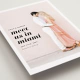 "Meet Us In Miami" - Save the Dates in Blush by Laura Hamm - Detail