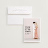 "Meet Us In Miami" - Save the Dates in Blush by Laura Hamm - Save the Date with Envelope