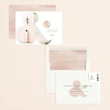 "Elegant Ampersand" - Save the Dates in Ivory by Lori Wemple - Assembled