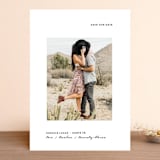 "Modern Mood" - Save the Dates in Snow by Susan Brown - Front