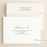 "Modern Mood" - Save the Dates in Snow by Susan Brown - FREE Recipient Addressing