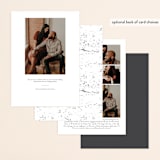 "meant to be" - Save the Dates in Ebony by Angela Thompson - Back of Card Options