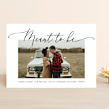 "we are meant to be" - Save the Dates in Noir by Leah Ragain - Front
