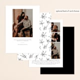 "graceful" - Save the Dates in Lily by Owl and Toad - Back of Card Options