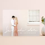 "plain handwritten" - Save the Dates in Pearl by Phrosné Barwood - Front