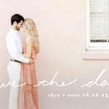 "plain handwritten" - Save the Dates in Pearl by Phrosné Barwood - Detail