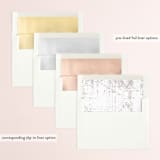 "plain handwritten" - Save the Dates in Pearl by Phrosné Barwood - Envelope Liner Options