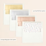 "Gallery Crush" - Save the Dates in Ocean by Kate Ross - Envelope Liner Options