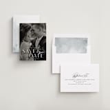 "Swoop" - Save the Dates in Pearl by Everett Paper Goods - Assembled