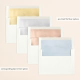 "Curl" - Save the Dates in Magnolia by Kristen Smith - Envelope Liner Options