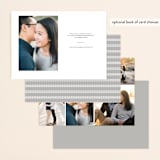 "smoky script" - Save the Dates in Snow by Sarah Curry - Back of Card Options