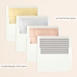 "smoky script" - Save the Dates in Snow by Sarah Curry - Envelope Liner Options