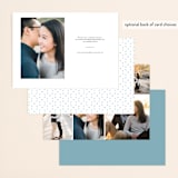 "Our Date" - Save the Dates in Diamond by Jen Banks - Back of Card Options