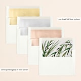 "Botanical Frame" - Save the Dates in Fog by Kate Ahn - Envelope Liner Options