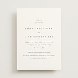 "A Thousand Years" - Save the Dates in Classic White by Design Lotus - Front