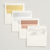 "A Thousand Years" - Save the Dates in Classic White by Design Lotus - Envelope Liner Options