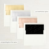 "Nothing Compares To You" - Save the Dates in Cream by Design Lotus - Envelope Liner Options