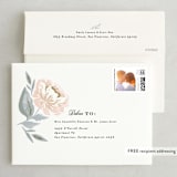 "Peony Floral Frame" - Save the Dates in Cornflower by Alethea and Ruth - FREE Recipient Addressing