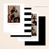 "Modern Love" - Save the Dates in Charcoal by ASQ Studio - Back of Card Options