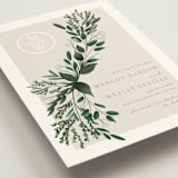 "Watermark" - Save the Dates in Taupe by Kaydi Bishop - Detail