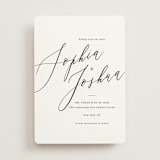"Crescendo" - Save the Dates in Snow by Griffinbell Paper Co. - Front