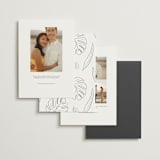 "Crescendo" - Save the Dates in Snow by Griffinbell Paper Co. - Back of Card Options