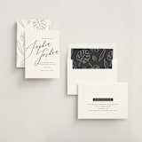 "Crescendo" - Save the Dates in Snow by Griffinbell Paper Co. - Assembled