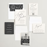 "Crescendo" - Save the Dates in Snow by Griffinbell Paper Co. - Matching Invitation Suite