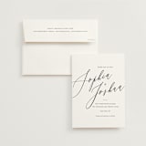 "Crescendo" - Save the Dates in Snow by Griffinbell Paper Co. - Save the Date with Envelope