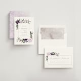 "Garden Stroll" - Save the Dates in Lilac by Creo Study - Assembled