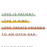 "Love is..." - Save the Dates in Sobert by Hudson meet Rose - Detail