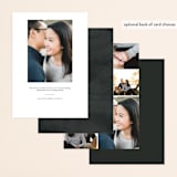 "boxed announcement" - Save the Dates in Midnight by Abi de Leon - Back of Card Options