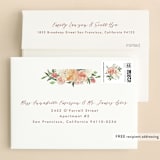 "Floral Filled 16" - Sweet Sixteen Party Thank You Cards in Peach by Becky Nimoy - FREE Recipient Addressing