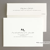 "Stacked Up" - Save the Dates in Buttercream by Inkblot Design - FREE Recipient Addressing