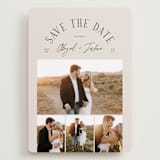 "archway" - Save the Dates in Taupe by Michelle Taylor - Front