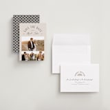 "archway" - Save the Dates in Taupe by Michelle Taylor - Assembled