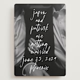 "Oh By the Way" - Save the Dates in Marshmallow by Keen Peachy - Front