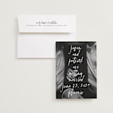 "Oh By the Way" - Save the Dates in Marshmallow by Keen Peachy - Save the Date with Envelope