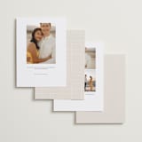 "Soulmates" - Save the Dates in Linen by Jen Tips - Back of Card Options