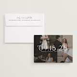 "Love Snaps" - Save the Dates in Opal by Cat Caudillo - Save the Date with Envelope