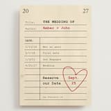 "Reserve our Date" - Save the Dates in Red Hot by Ilene Guy - Front