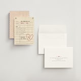 "Reserve our Date" - Save the Dates in Red Hot by Ilene Guy - Assembled